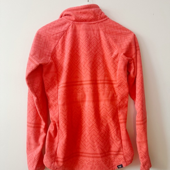 Roxy Cascade Fleece Neon Grapefruit half zip ski - Picture 10 of 10